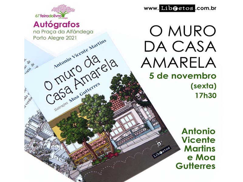 Antônio Vicente Martins participa da sessão de autógrafos na 67ª Feira do Livro em Porto Alegre!
